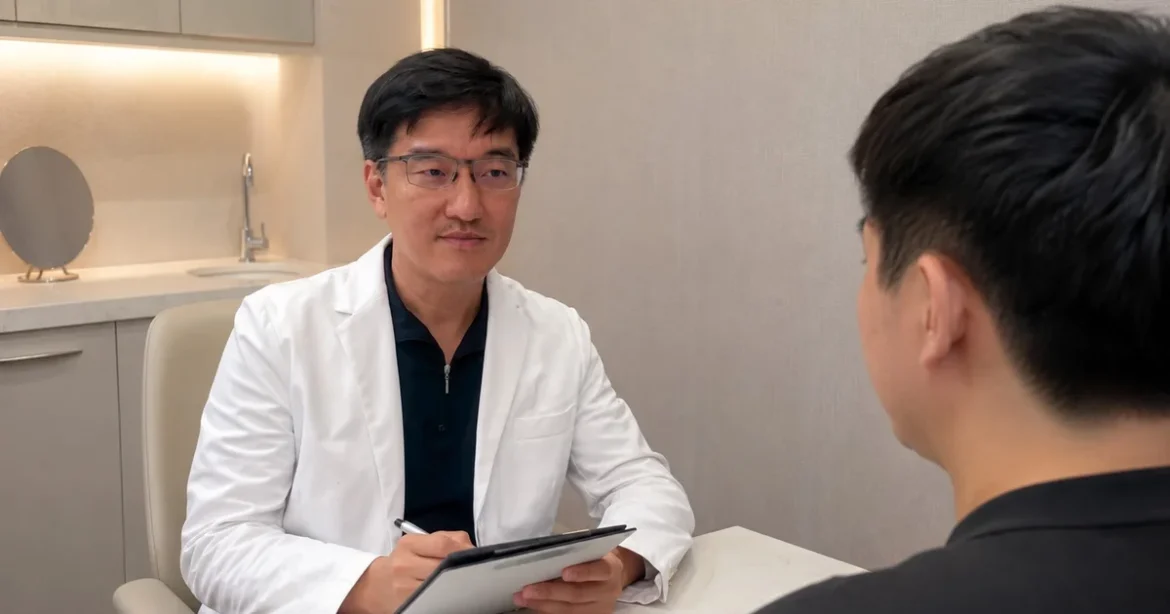 吳芮醫師解釋電波拉提的溫和緊緻原理，幫助打造V臉。