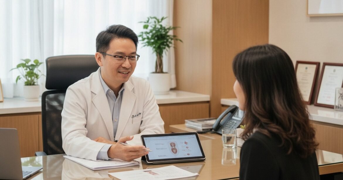 吳芮醫師解析腹部鬆弛的生理成因，強調膠原蛋白的重要性。