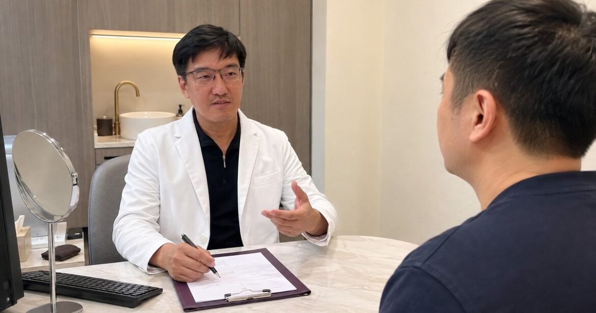 吳芮醫師細心說明洢蓮絲與玻尿酸的膠原增生機制