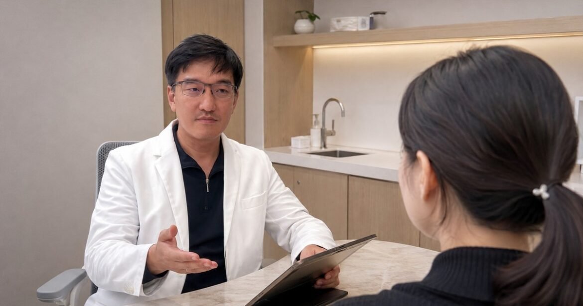 吳芮醫師詳細解說電波與音波拉提原理，並比較不同療程的適用對象。